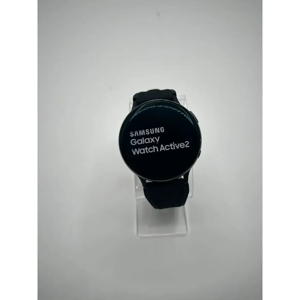 Samsung Galaxy Watch Active2 SM-R820 44mm Smartwatch Dark Blue Blak Band Tested